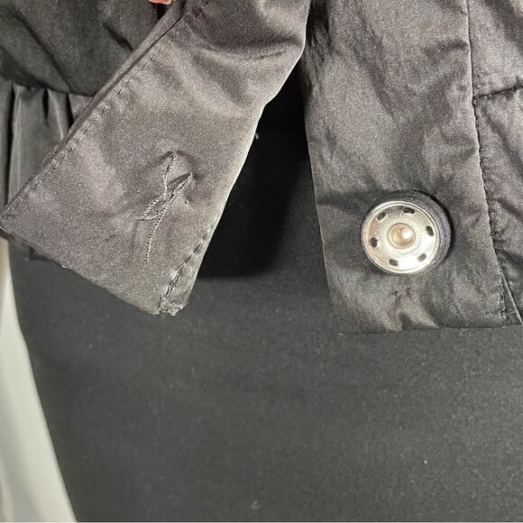 Bizz Half Sleeve Button-up Jacket Black Ruffle - Picture 11 of 12